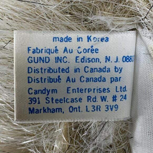 Vintage 1979 GUND Dimples Puppy Dog Ear Flowers Plush Stuffed Animal Toy 12" - Picture 8 of 10